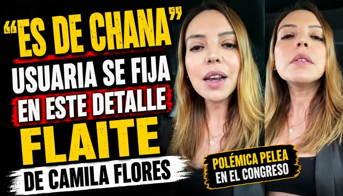 «Es de CHANA»   Usuaria de redes capta detalle «FLAITE» en vestimenta de Camila Flores y desata ola de reacciones