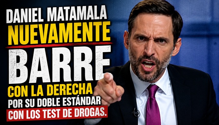 «Escupir al cielo»  Matamala barre con el gobierno y su hipocresía con los TEST DE DROGAS